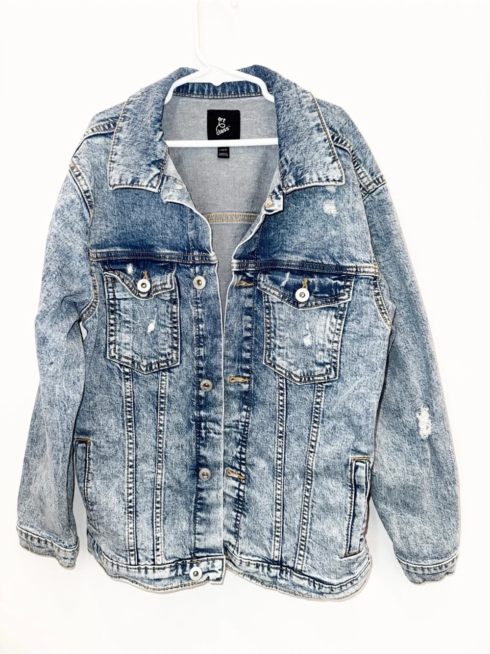 art class Light Wash Blue Denim Jean Jacket